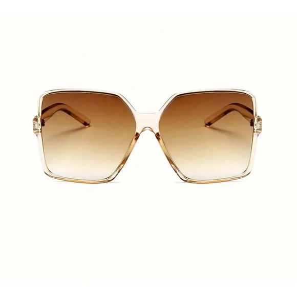 Oversized Champagne Gradient Lens Sunglasses - Picture 3 of 3